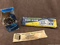 Gyroscope, Night-Visor sleeve, Westinghouse slide rule sleeve grouped