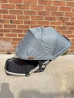 Side view showing canopy and frame