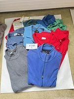 All eleven tops grouped together