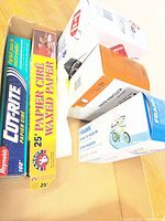 Box containing all disposable items