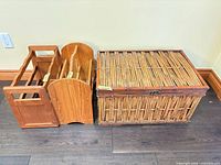 Trunk and both magazine racks side by side