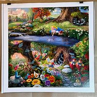 Full view of unstretched canvas print