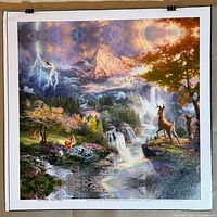 Front view of entire unstretched canvas print