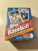 Front angle of shrink-wrapped 1993 Topps Baseball Series 1 hobby box