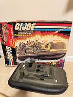 Hovercraft and box front view