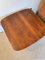 Top view showing wood grain and rounded corners