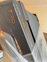 Side view of treadmill deck showing DualFlex Cushioning and T 7.0 branding