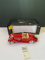 Model car and box overview