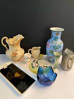 Group shot showing all nine decor items