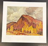 Full view of lithograph with white border