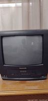 Front view of Panasonic CRT TV with built-in VCR