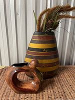 Both vases together showing relative size and colors