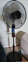 Full view of pedestal fan