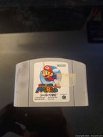 Front view of Super Mario 64 Japanese cartridge