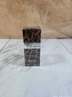 Front view of sealed leopard print By Dolce & Gabbana eau de parfum box