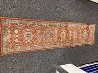Full view of runner rug on floor