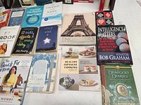 Group shot of all books laid flat, showing covers