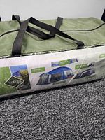 Carrying bag front view showing product sleeve