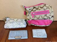All four Coach items together for overview