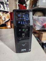 Front view showing APC branding and LCD panel