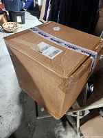 Exterior of sealed shipping carton