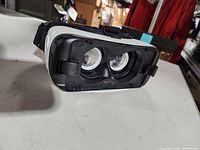 Front view showing lenses and interior of Samsung Gear VR headset