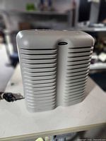 Front view showing Vornado logo, louvered grille and overall condition