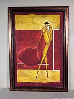 Full view of framed painting