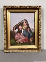 Full view of framed painting