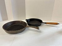 Both skillets side by side showing overall design and handles