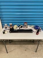 All items laid out on table