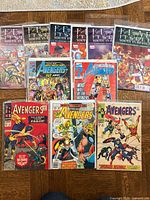 Group shot of all 11 bagged comics