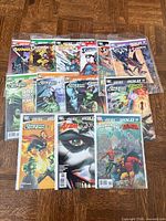 All 13 Brave and the Bold comics laid out showing covers