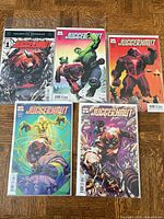 All five Juggernaut issues displayed