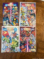 All four issues #1-4 arranged together