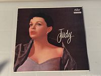 Front cover of Judy Garland LP showing title and Capitol branding