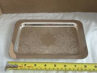 Full view of tray with tape measure showing dimensions