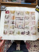 Full view of poster held up, showing wrinkles