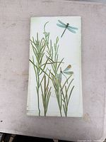 Front view of dragonfly canvas wall art