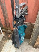 Full view of bag with clubs inserted