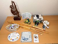 Group shot of entire lot displayed on tabletop