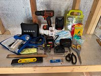 Full view of all items on shelf