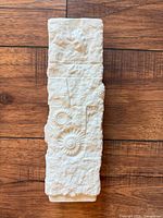 Front view of Kaiser bisque porcelain relief vase