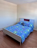 Bed fully made to show assembled appearance