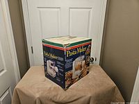Box exterior displaying Popeil Pasta Maker graphics