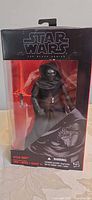 Front of boxed Kylo Ren Black Series figure