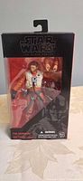 Front view of sealed Black Series Poe Dameron box showing figure and accessories
