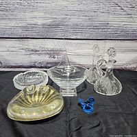 group shot of all six glass items