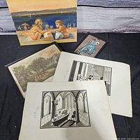 Group shot of all artworks