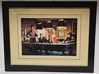 Front view of framed print with mat and frame